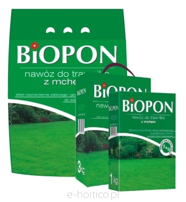 BIOPON Naw&oacute;z do trawnika z mchem granulat 5kg