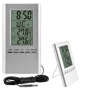 BIOWIN Elektroniczny termometr wew. srebrny