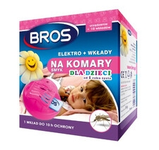 BROS Elektro + 10 wkład&oacute;w na komary dla dzieci
