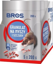 BROS Granulat na myszy i szczury 5 x 200g