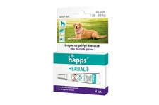 BROS HAPPS Krople na pchły i kleszcze dla dużych ps&oacute;w 4 x 4 ml