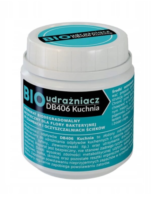 Bioudrażniacz do odpływ&oacute;w kuchennych ekologiczny 100g - Biobakt