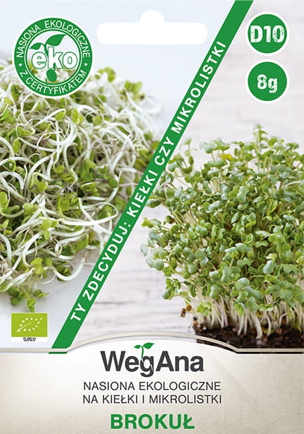 Brokuł na kiełki i mikrolistki 8g - WegAna