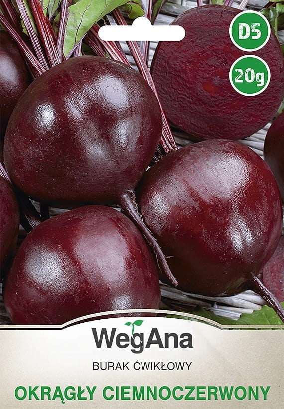 Burak cwiklowy Okragly Ciemnoczerwony 20g - WegAna