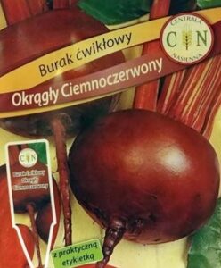 CENTRALA NASIENNA Burak ćwikłowy ciemnoczerwony okrągły 10G