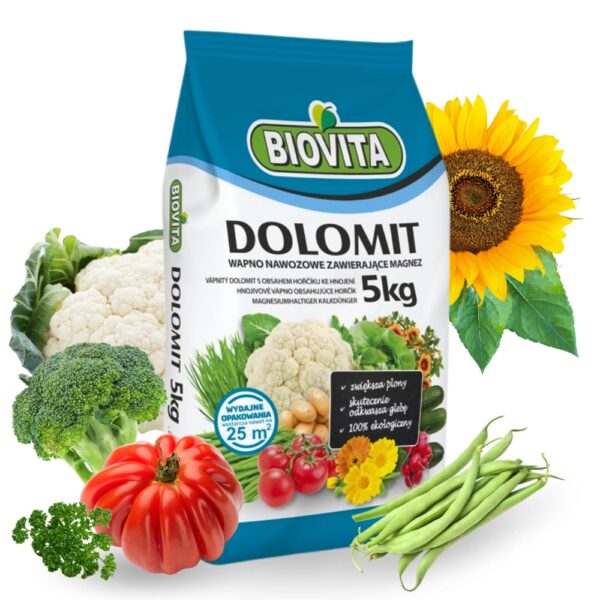 Dolomit naw&oacute;z wapniowo-magnezowy 5kg - Biovita