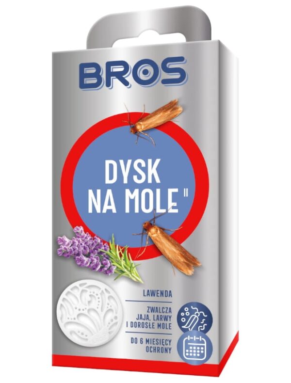 Dysk na mole odzieżowe lawendowy 1szt. - Bros