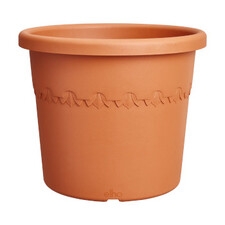 ELHO Algarve okrągła doniczka 29 cm ceglasty