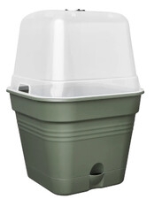ELHO GROWPOT SQUARE 20CM ZIELONY ALL-IN-1