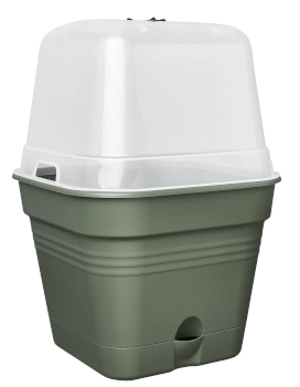 ELHO GROWPOT SQUARE 25CM ZIELONA ALL-IN-1