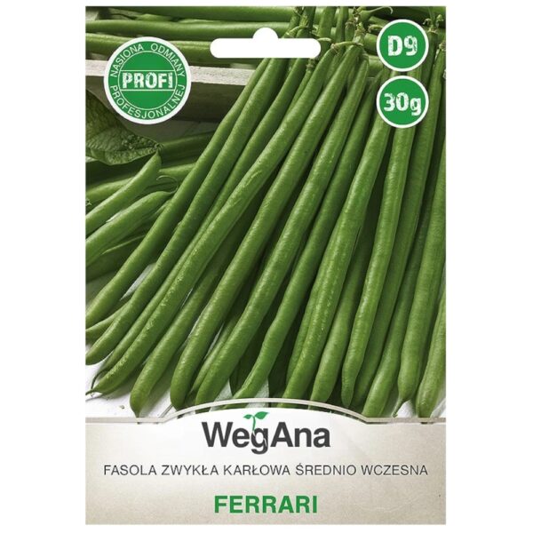 Fasola zwykła karłowa Ferrari nasiona 30g - WegAna