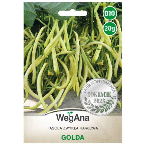 Fasola zwykła karłowa Golda nasiona 20g - WegAna