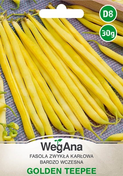 Fasola zwykła karłowa Golden Teepee 30g - WegAna