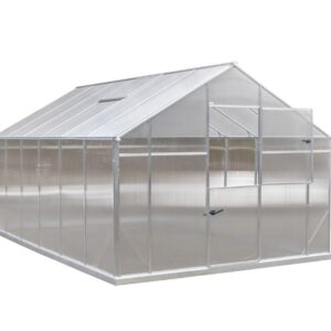 Gampre Aluminiowy zestaw szklarniowy Sanus XL12 Srebro 430x290x225cm