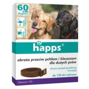 HAPPS Obroża p. pchłom i kleszczom dla dużych psów