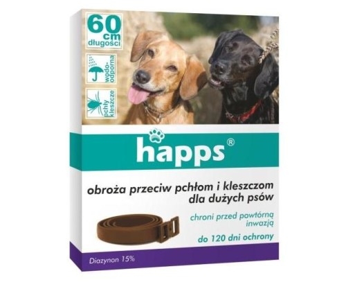 HAPPS Obroża p. pchłom i kleszczom dla dużych ps&oacute;w