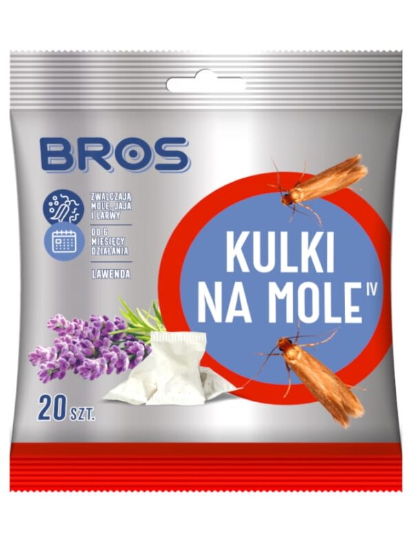 Kulki Lawendowe na mole odzieżowe 20szt. - Bros