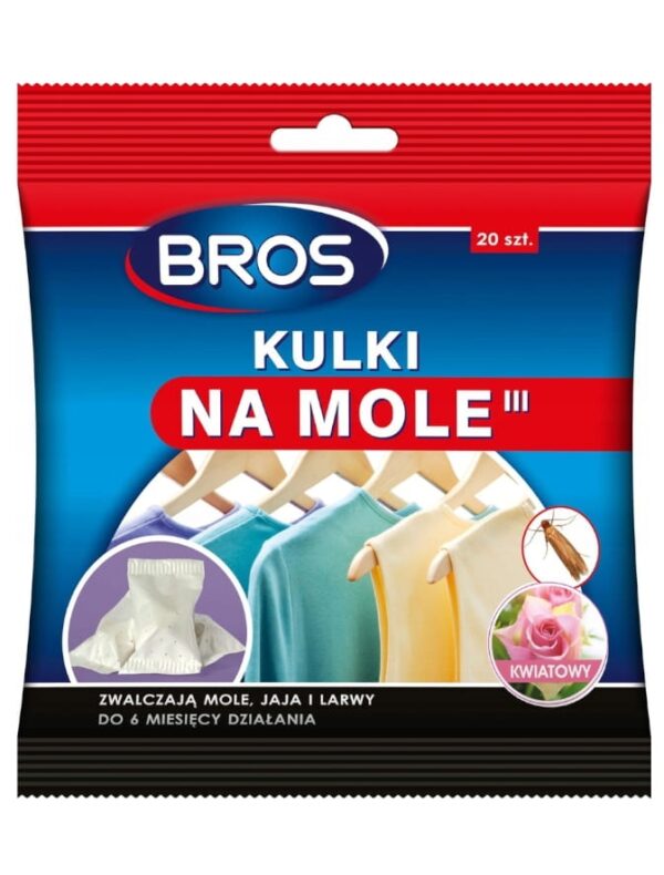 Kulki na mole odzieżowe Kwiatowe 20szt. - Bros