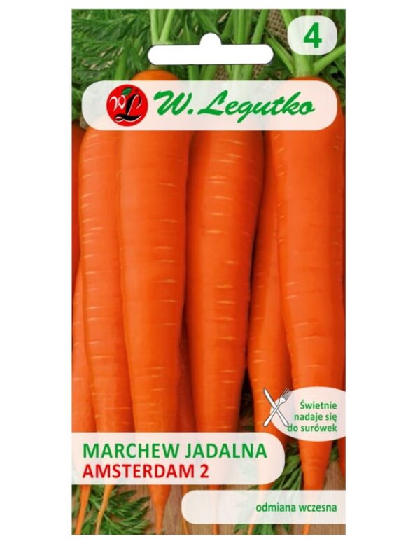 Marchew Jadalna Amsterdam 2 nasiona 5.00+1g - W. Legutko
