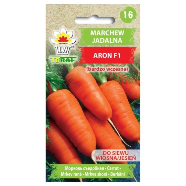 Marchew jadalna Aron F1 nasiona 2g - TORAF