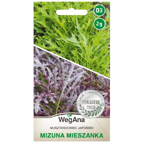 Mizuna Musztardowiec Japoński mieszanka nasiona 2g - WegAna
