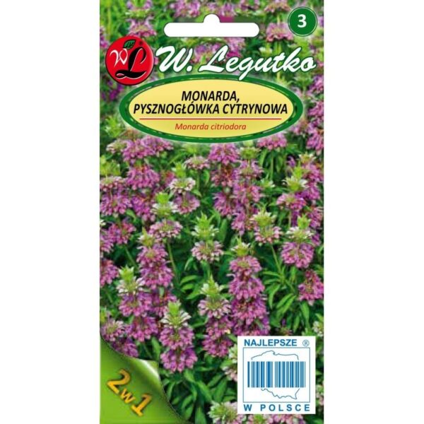 Monarda Pysznogł&oacute;wka cytrynowa nasiona 0
