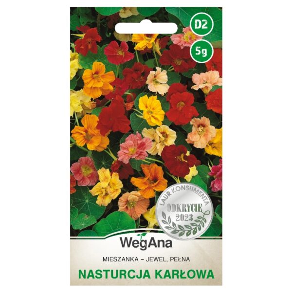 Nasturcja karłowa pełna Jewel mieszanka nasiona 5g - WegAna