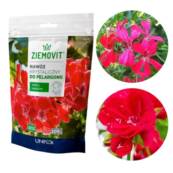 Naw&oacute;z krystaliczny do pelargonii 200g - Ziemovit