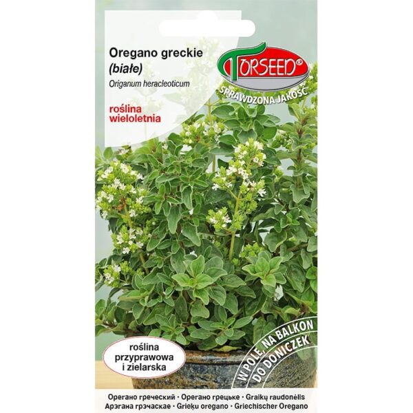Oregano Greckie białe nasiona 0