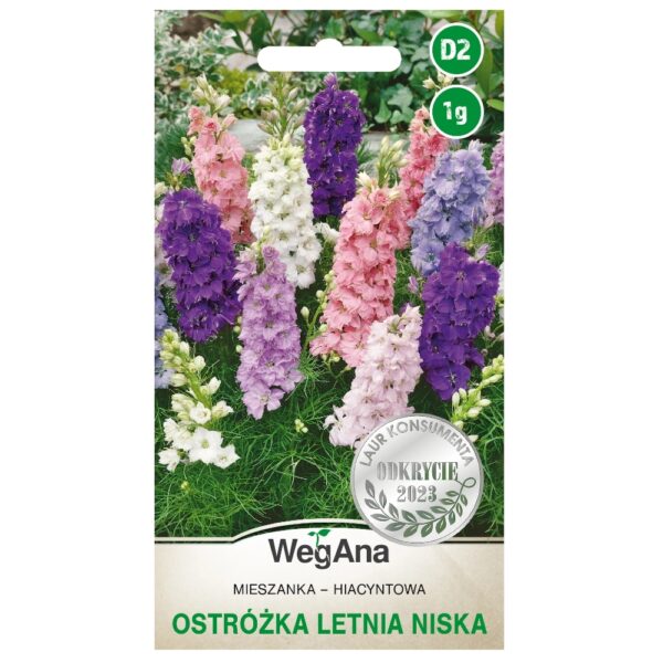 Ostr&oacute;żka letnia niska Hiacyntowa mieszanka nasiona 1g - WegAna