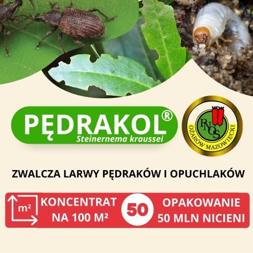 PNOS Pędrakol nicienie na pędraki i opuchlaki 50 mln