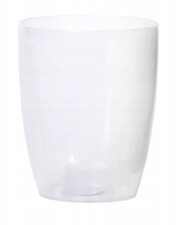 PROSPERPLAST Doniczka COUBI - PRZEŹROCZYSTY DUOW160T-CS99G