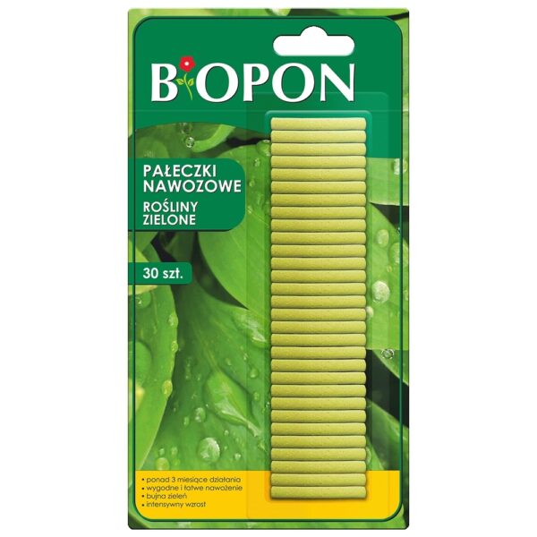 Pałeczki nawozowe do roślin zielonych - Biopon