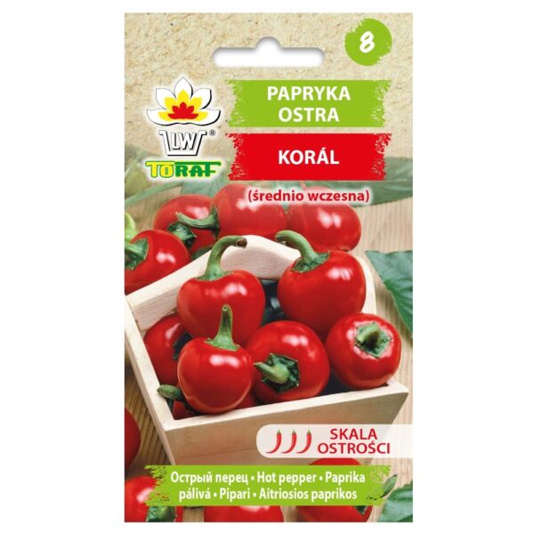 Papryka ostra Koral nasiona 0