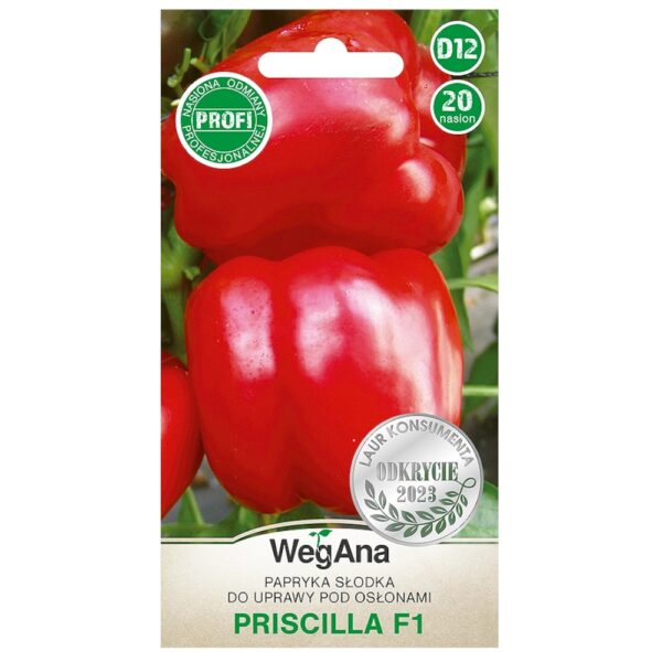 Papryka słodka Priscila F1 nasiona 20 szt. - WegAna