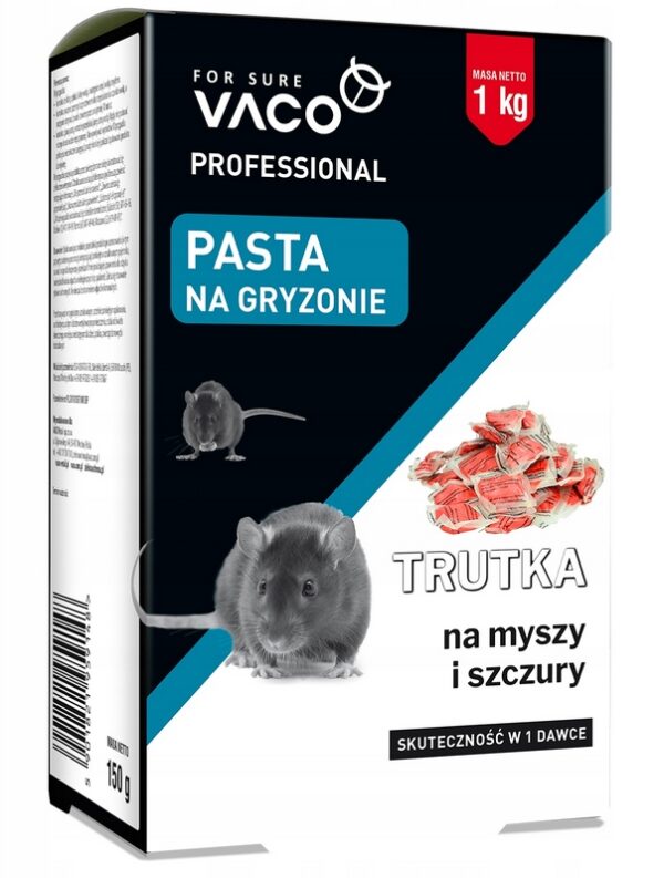 Pasta na myszy i szczury kartonik skuteczna 1 kg - VACO