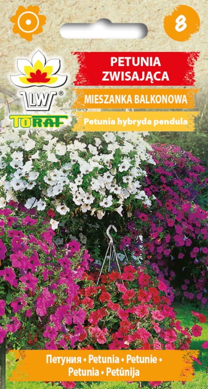Petunia zwisająca mieszanka mix balkonowy 0