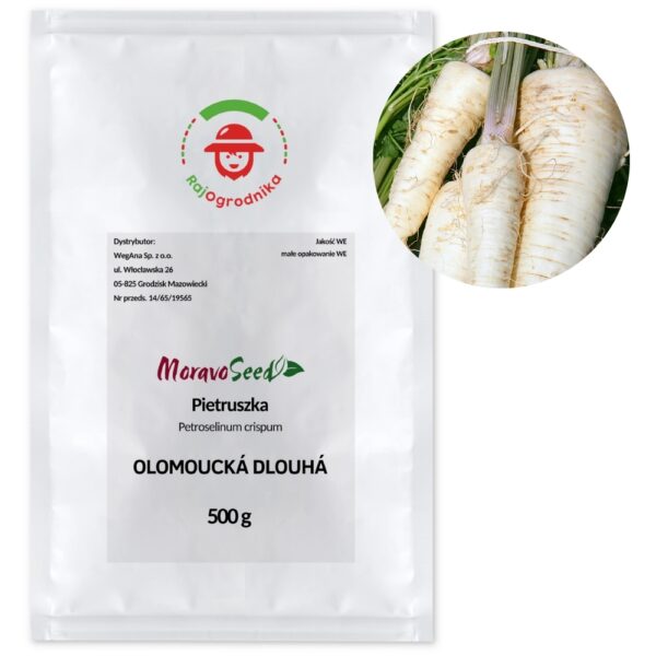 Pietruszka Korzeniowa Olomoucka Dlouha 500g - WegAna