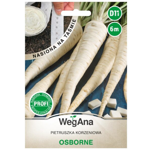 Pietruszka korzeniowa p&oacute;źna Osborne nasiona na taśmie 6m - WegAna
