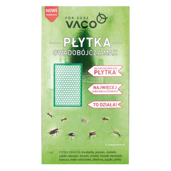 Płytka owadob&oacute;jcza muchy komary mr&oacute;wki pająki Max - VACO