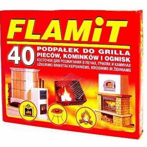 Podpałka do grilla biała FLAMIT 40