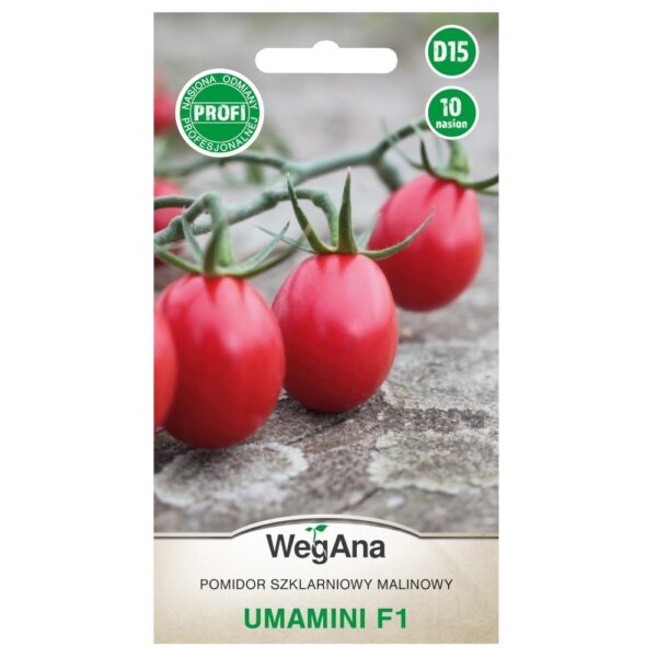 Pomidor szklarniowy malinowy cherry Umamini F1 nasiona 10zt. - WegAna