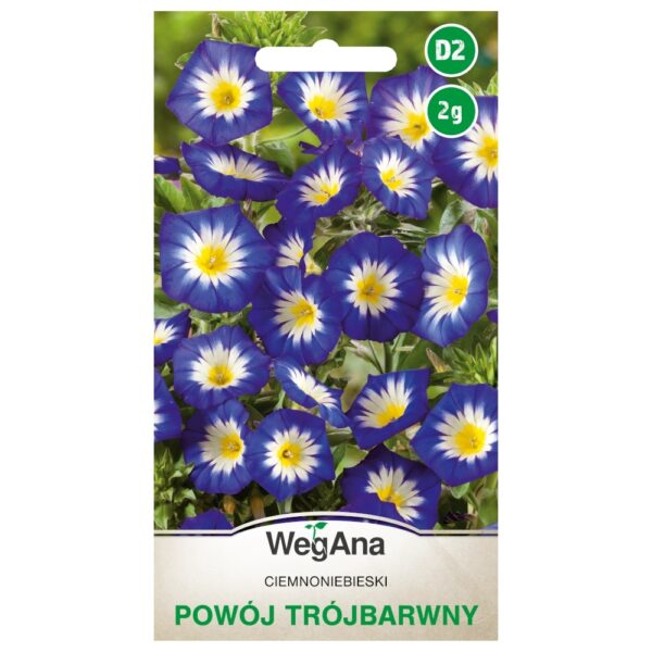 Pow&oacute;j tr&oacute;jbarwny ciemnoniebieski nasiona 2g - WegAna
