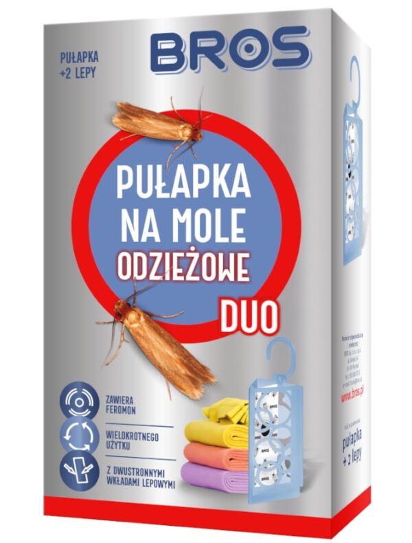 Pułapka na mole odzieżowe Duo + wkłady - Bros