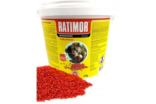 Ratimor Bromadiolon trutka zbożowa 3kg