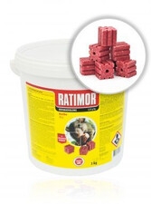 Ratimor Bromadiolon wiadro 3kg/20g kostka
