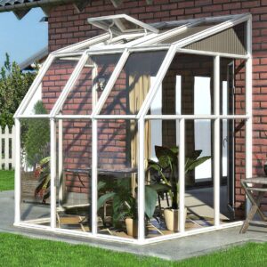 Rion Plastikowa szklarnia przyścienna Sun Room 33 Biały 200x201x247cm