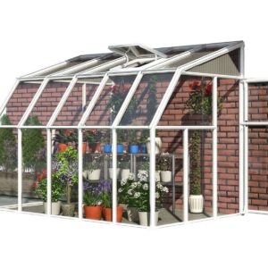 Rion Plastikowa szklarnia przyścienna Sun Room 35 Biały 324x201x247cm