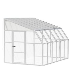 Rion Plastikowa szklarnia przyścienna Sun Room 46 Biały 384x258x266cm
