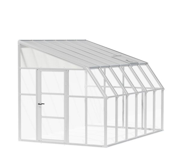Rion Plastikowa szklarnia przyścienna Sun Room 46 Biały 384x258x266cm